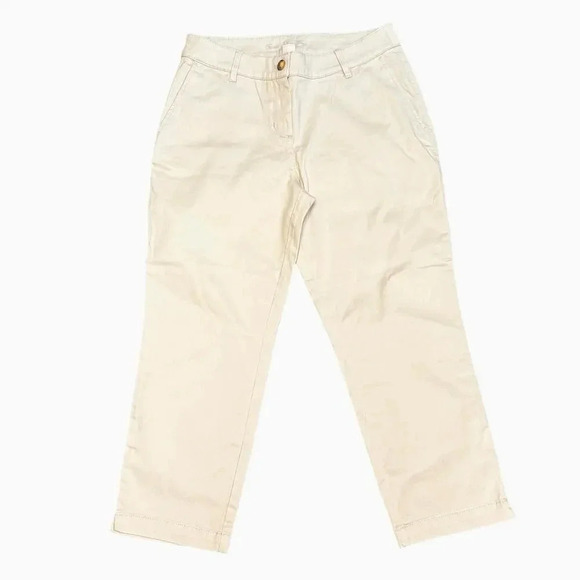 Tommy Bahama Buttery Soft Relaxed Ankle Kahki Jeans Chinos Women's 6 - Picture 1 of 8